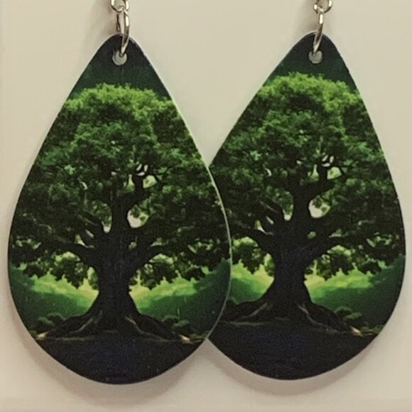 Tree of Life Earring, Tree Earring, Nature Earring, Gift Idea, Landscape Earring - Picture 1 of 6